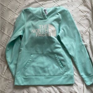 North Face mint green hoodie